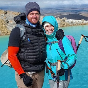 Trustee Louis Nel with fiancée Megan on the Tongariro Crossing in 2024 copy Trustee Louis Nel with fiancée Megan on the Tongariro Crossing in 2024 copy